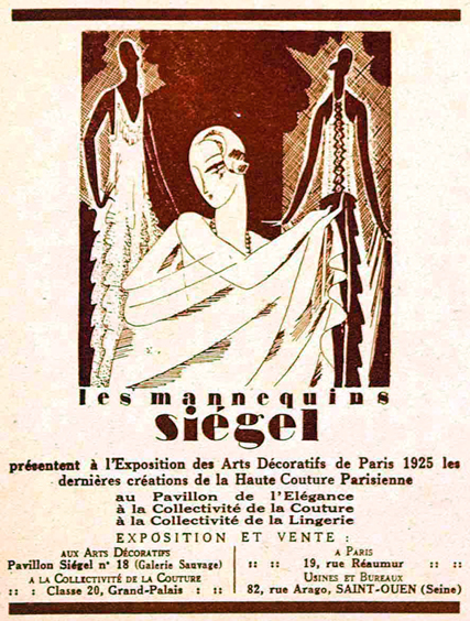 Siégel an der Pariser Ausstellung 1925